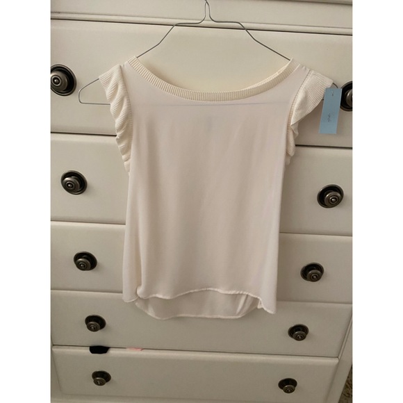 Loft White cream Blouse Top Size: XXSP - Picture 4 of 4